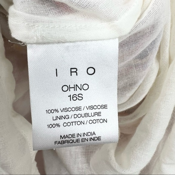 IRO Ohno Dress in Orange and Pink Ikat Print, Size 38 - Picture 9 of 10